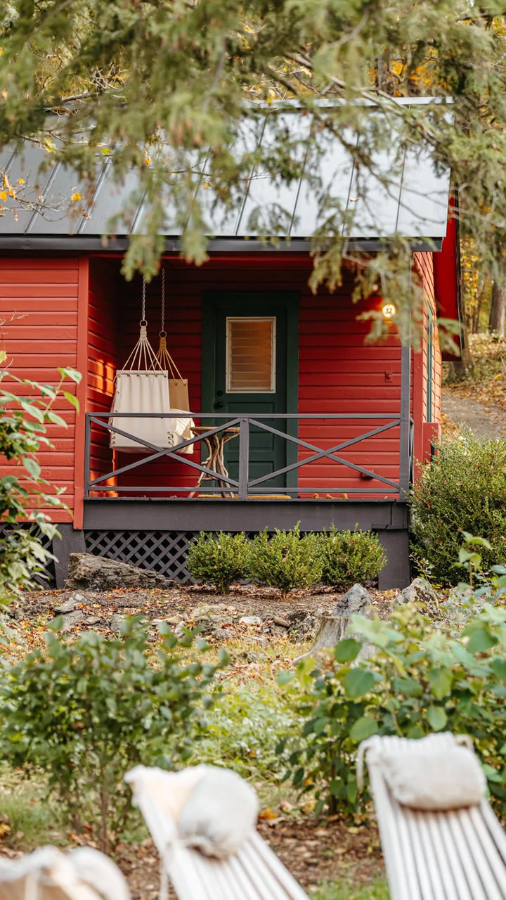 A cabin among the trees